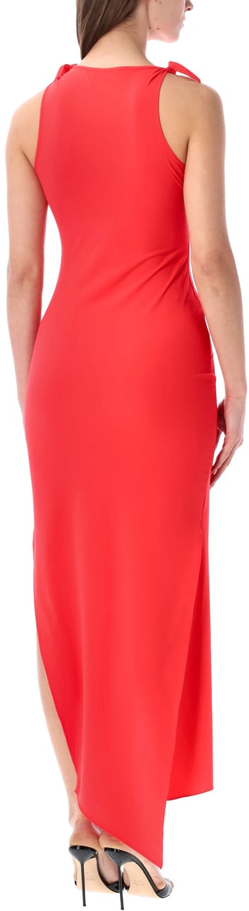 Coperni Flower Gown Rosso Rood