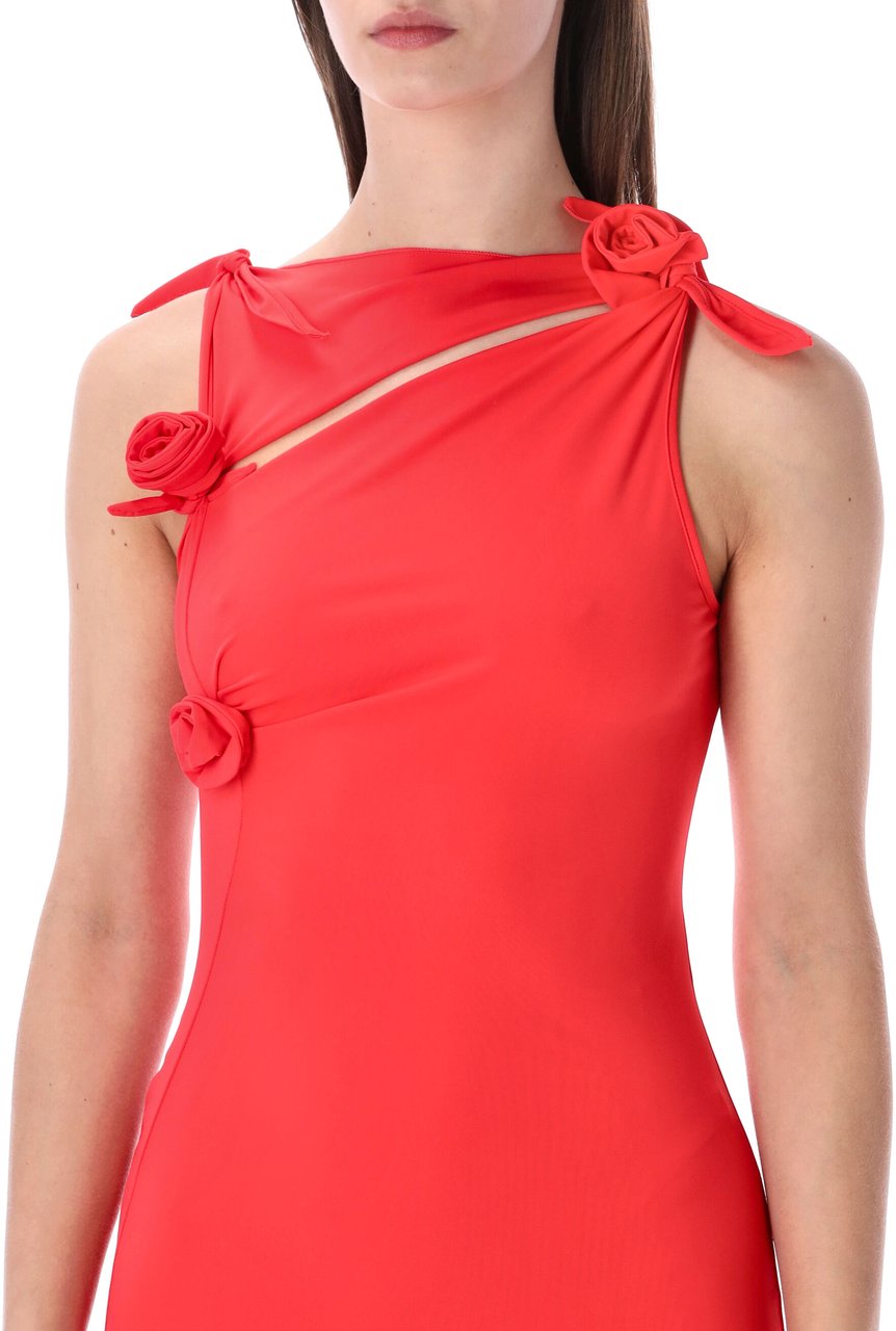 Coperni Flower Gown Rosso Rood