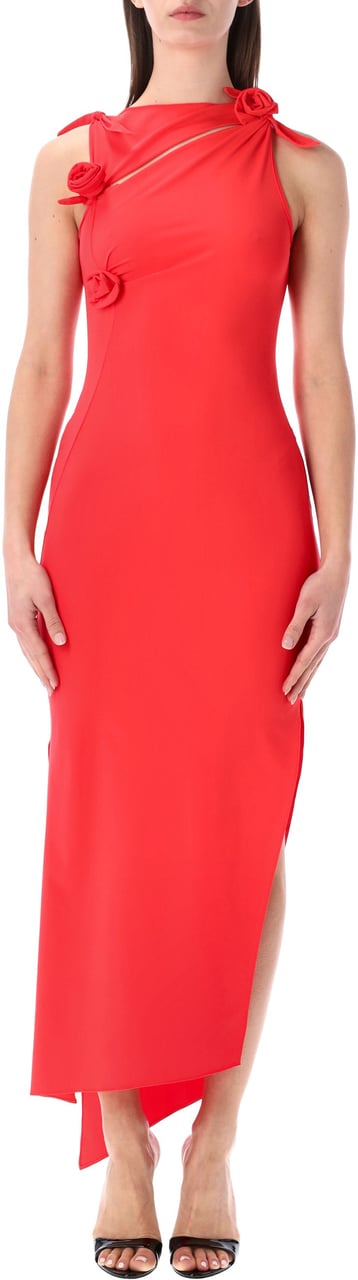 Coperni Flower Gown Rosso Rood