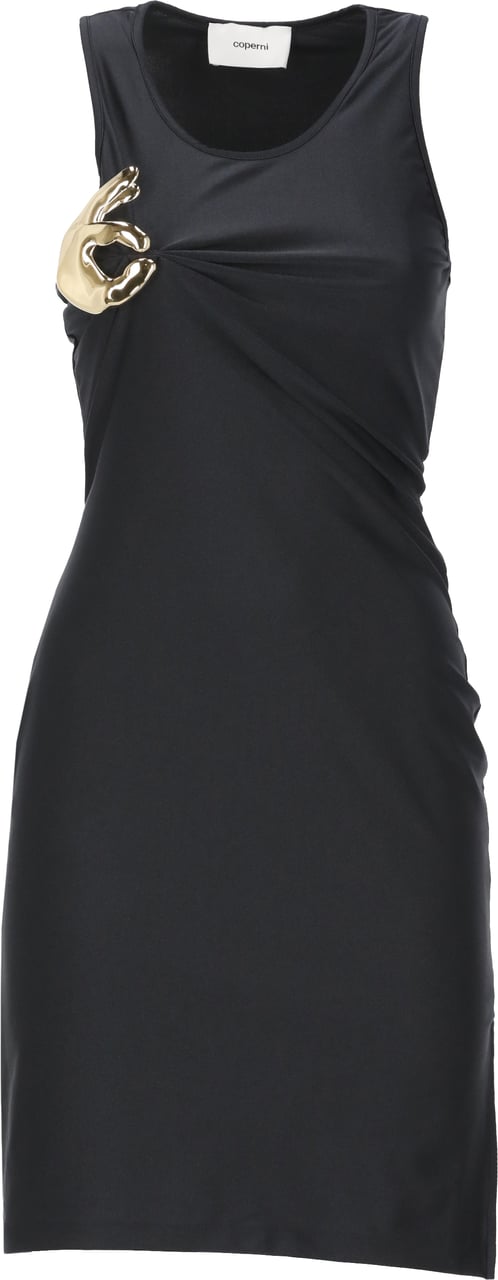 Coperni Dresses Black-Gold Zwart