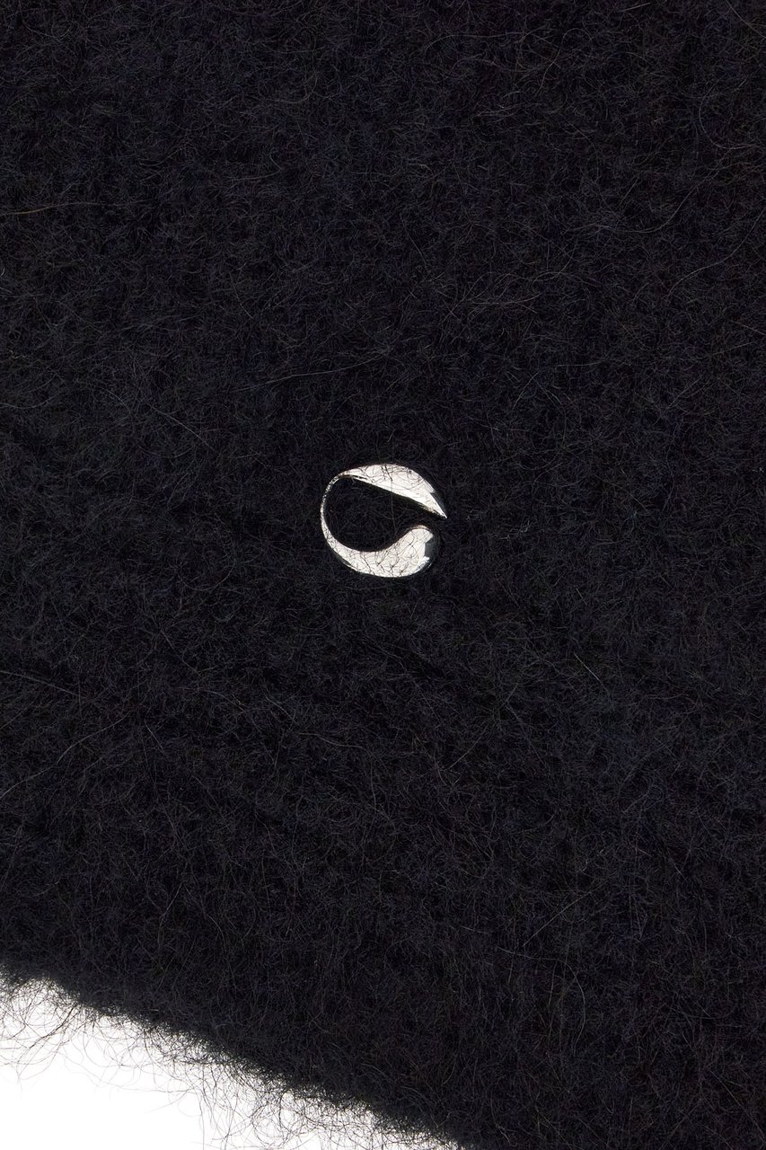 Coperni Coperni Black stretch wool blend balaclava Zwart