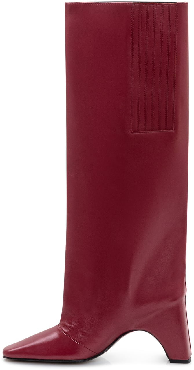 Coperni Coperni Stivali Bridge in Pelle Bordeaux Rood