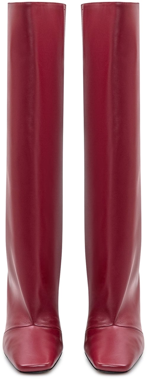 Coperni Coperni Stivali Bridge in Pelle Bordeaux Rood