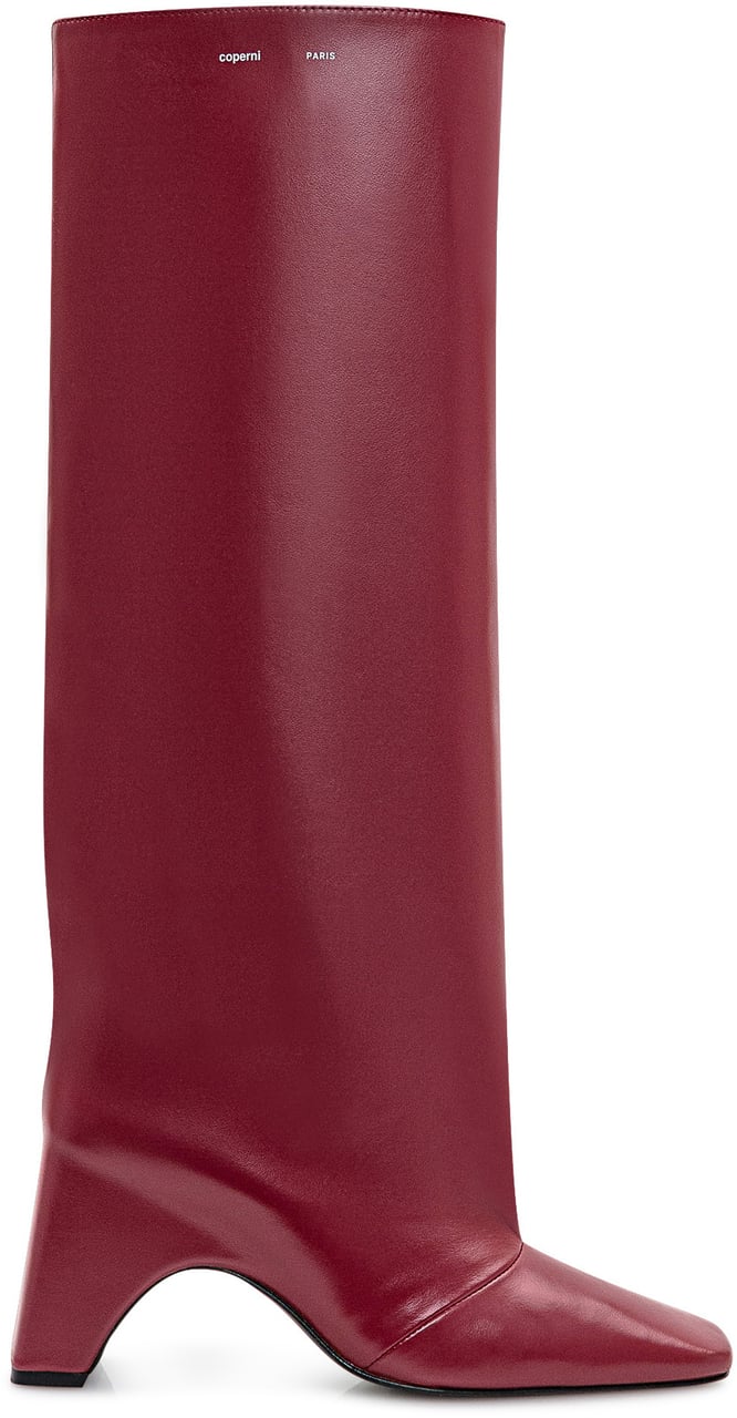 Coperni Coperni Stivali Bridge in Pelle Bordeaux Rood