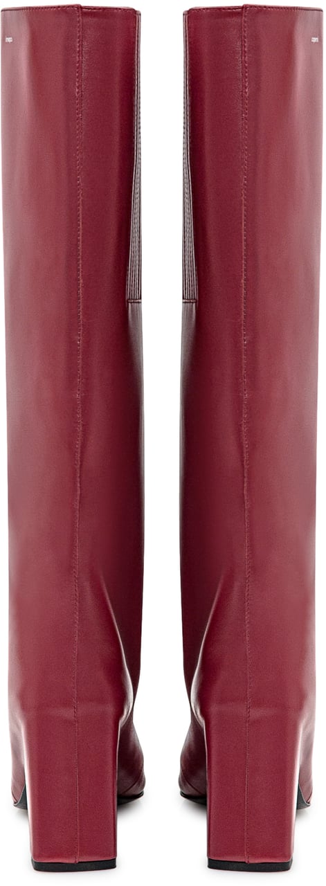 Coperni Coperni Stivali Bridge in Pelle Bordeaux Rood
