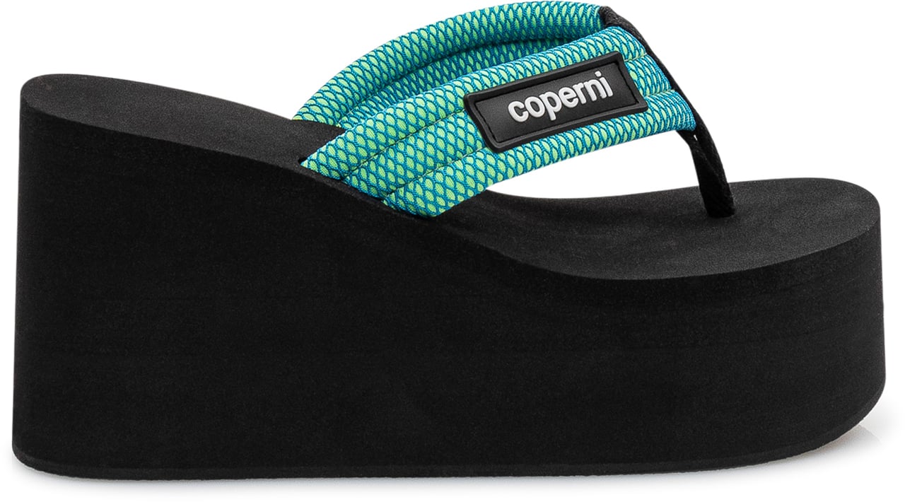 Coperni Sandalo Con Zeppa Zwart