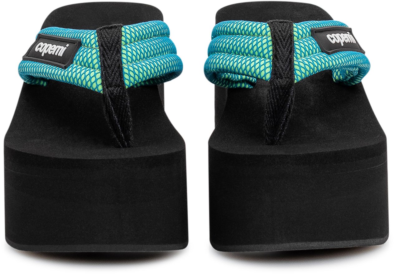 Coperni Sandalo Con Zeppa Zwart