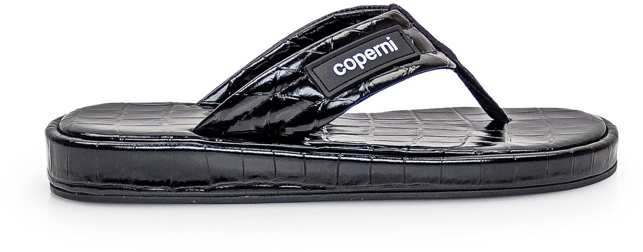 Coperni Flats in Pelle Zwart