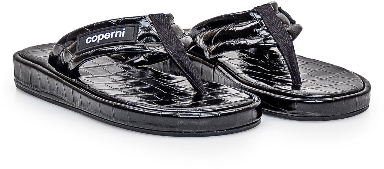 Coperni Flats in Pelle Zwart