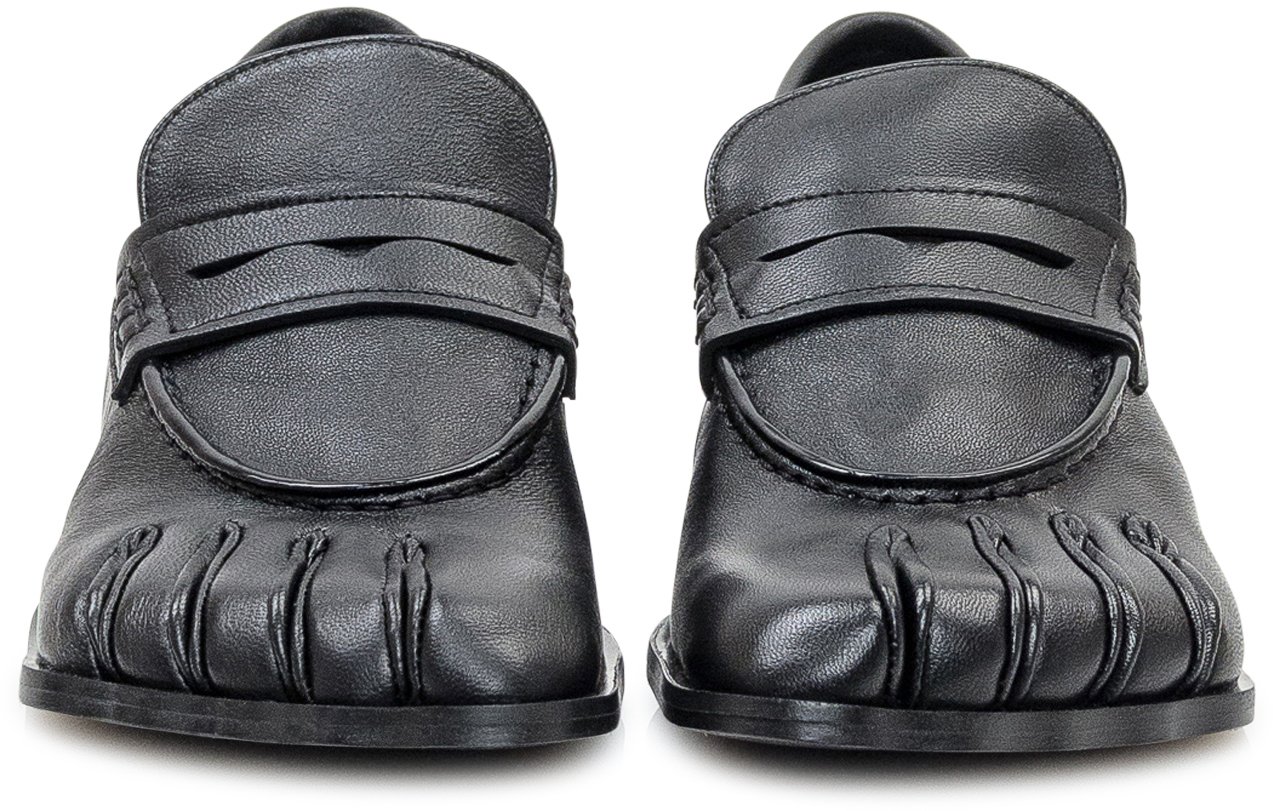 Coperni Coperni Mocassini 5T in Pelle Nera Zwart