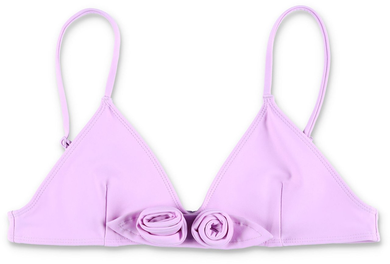 Coperni Coperni Flower detail bikini top Paars
