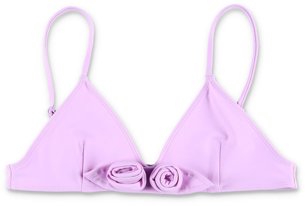 Coperni Flower Bikini Top Purple Paars