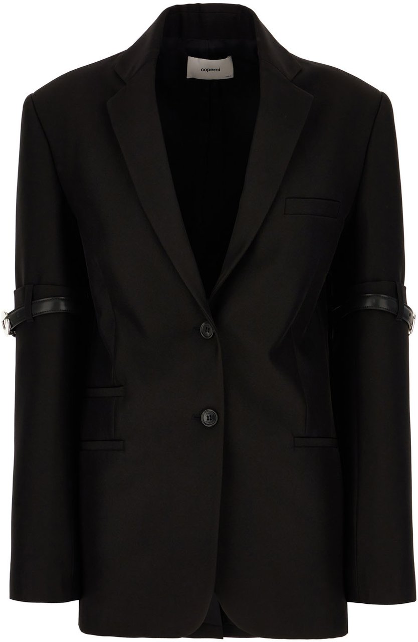 Coperni Coperni Black polyester blazer Zwart