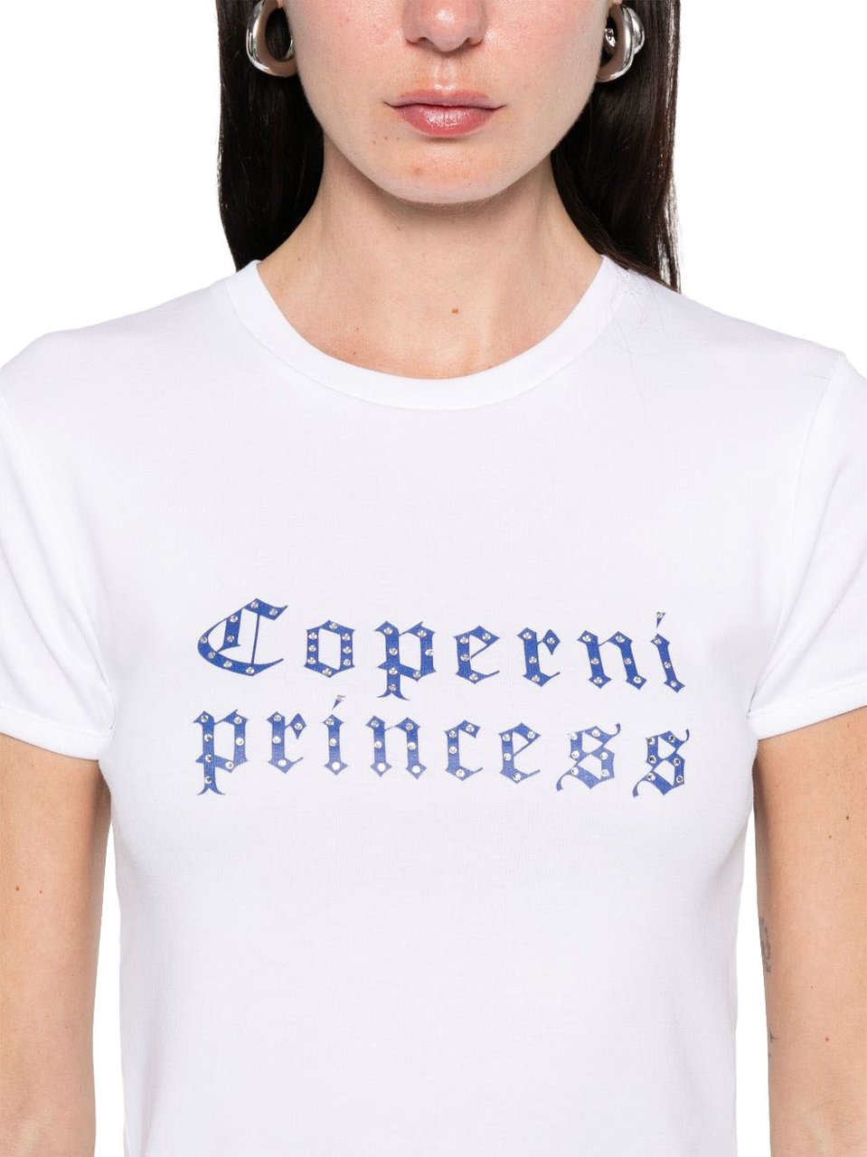 Coperni Fitted White Top Wit