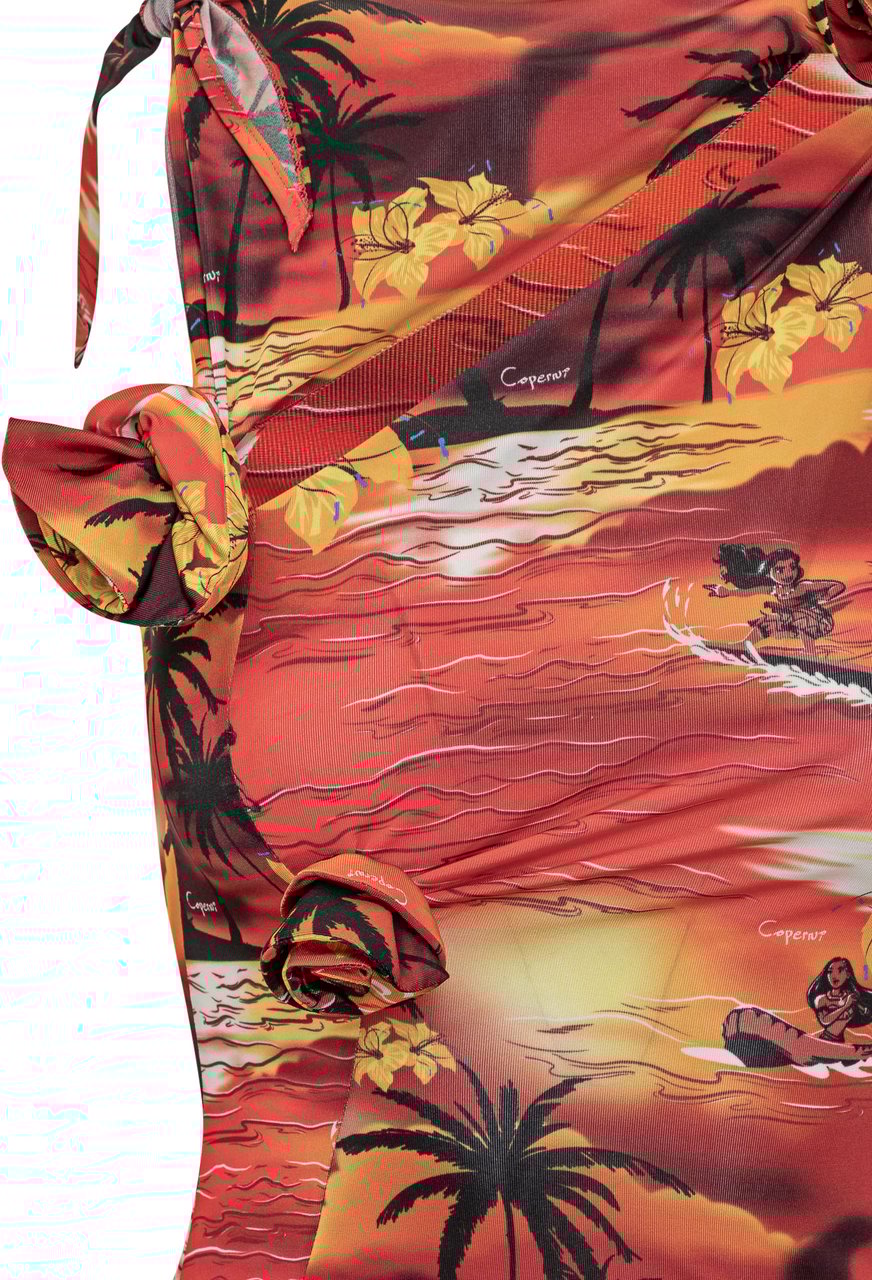 Coperni Abito Mini Tropical Rood