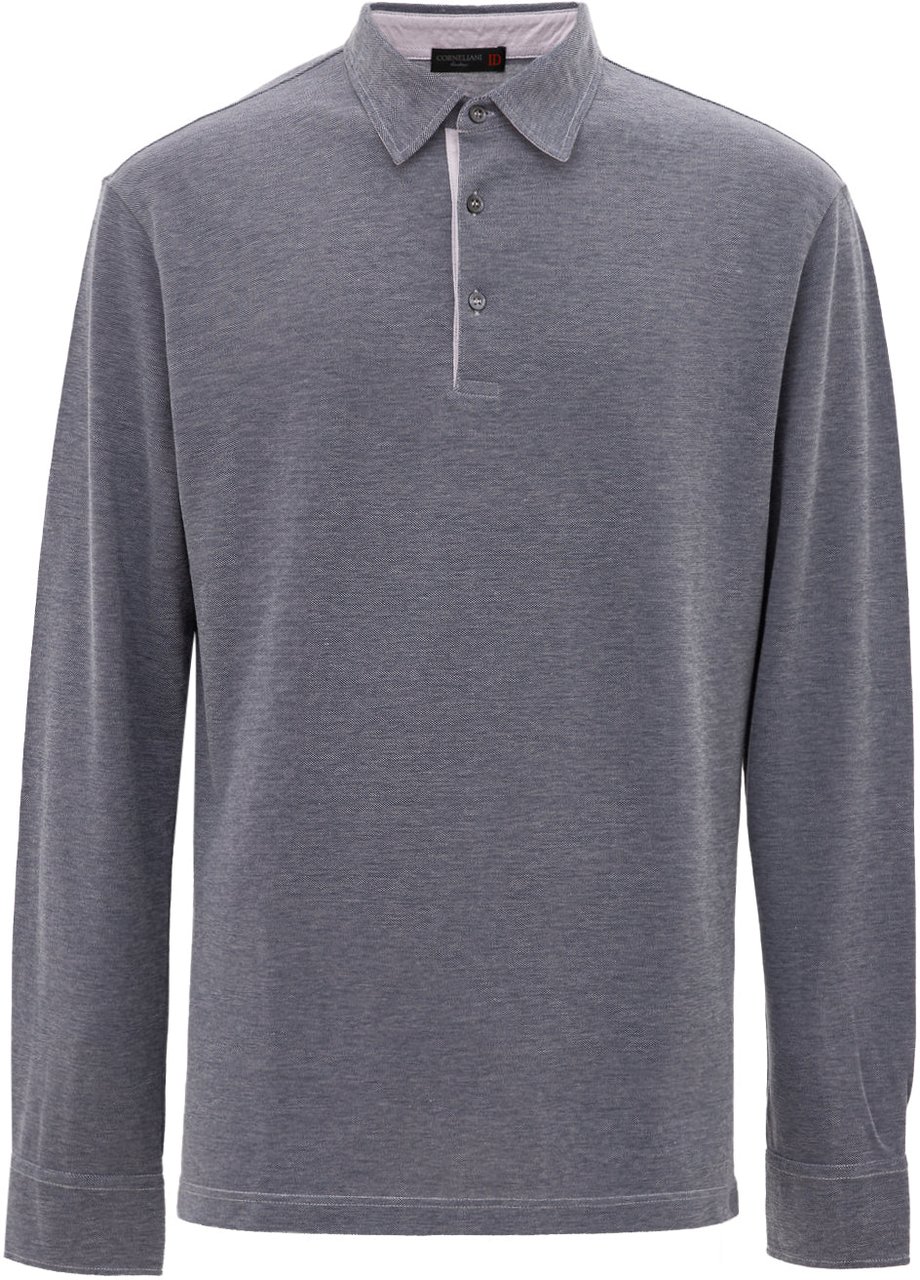 Corneliani Polo Shirts Blue Divers