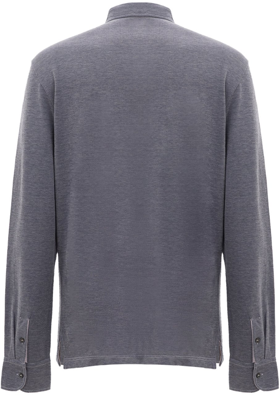 Corneliani Polo Shirts Blue Divers