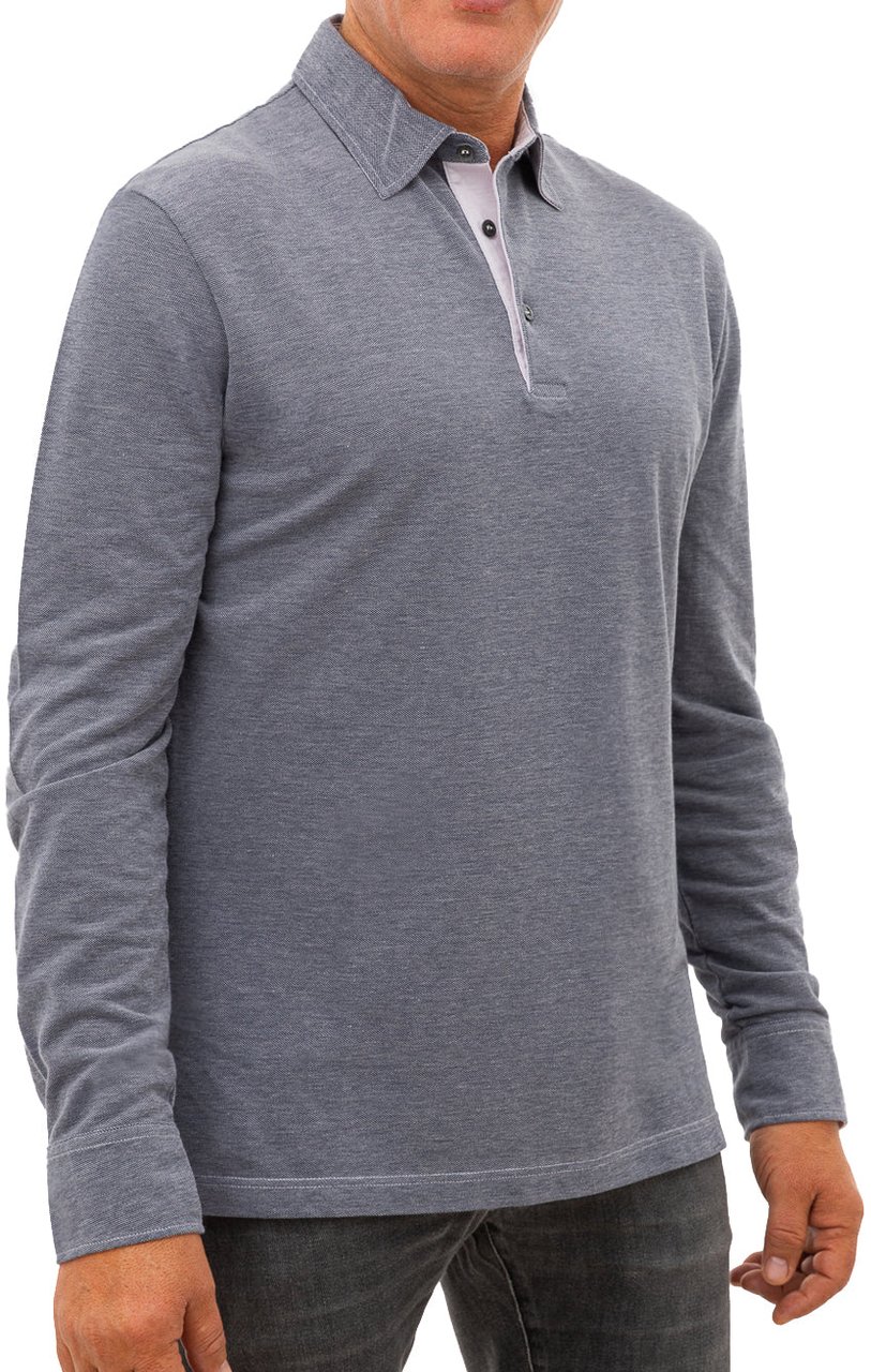 Corneliani Polo Shirts Blue Divers