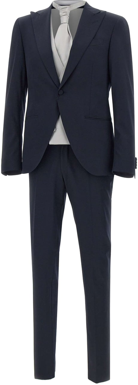 Corneliani Dresses Blue Blauw