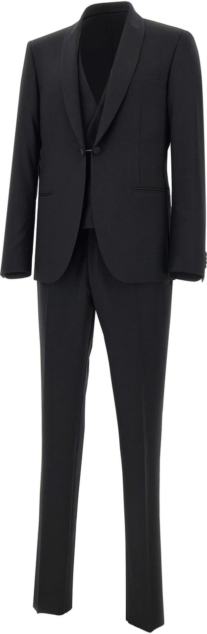 Corneliani Dresses Black Zwart