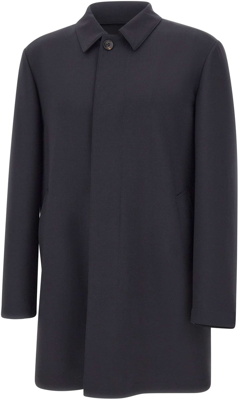 Corneliani Coats Black Zwart