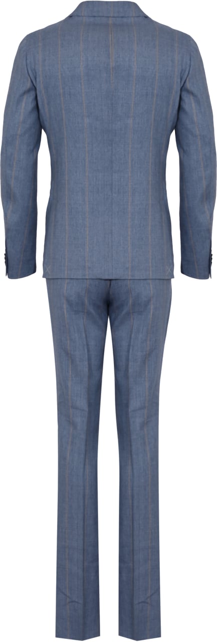 Corneliani Dresses Denim Blauw