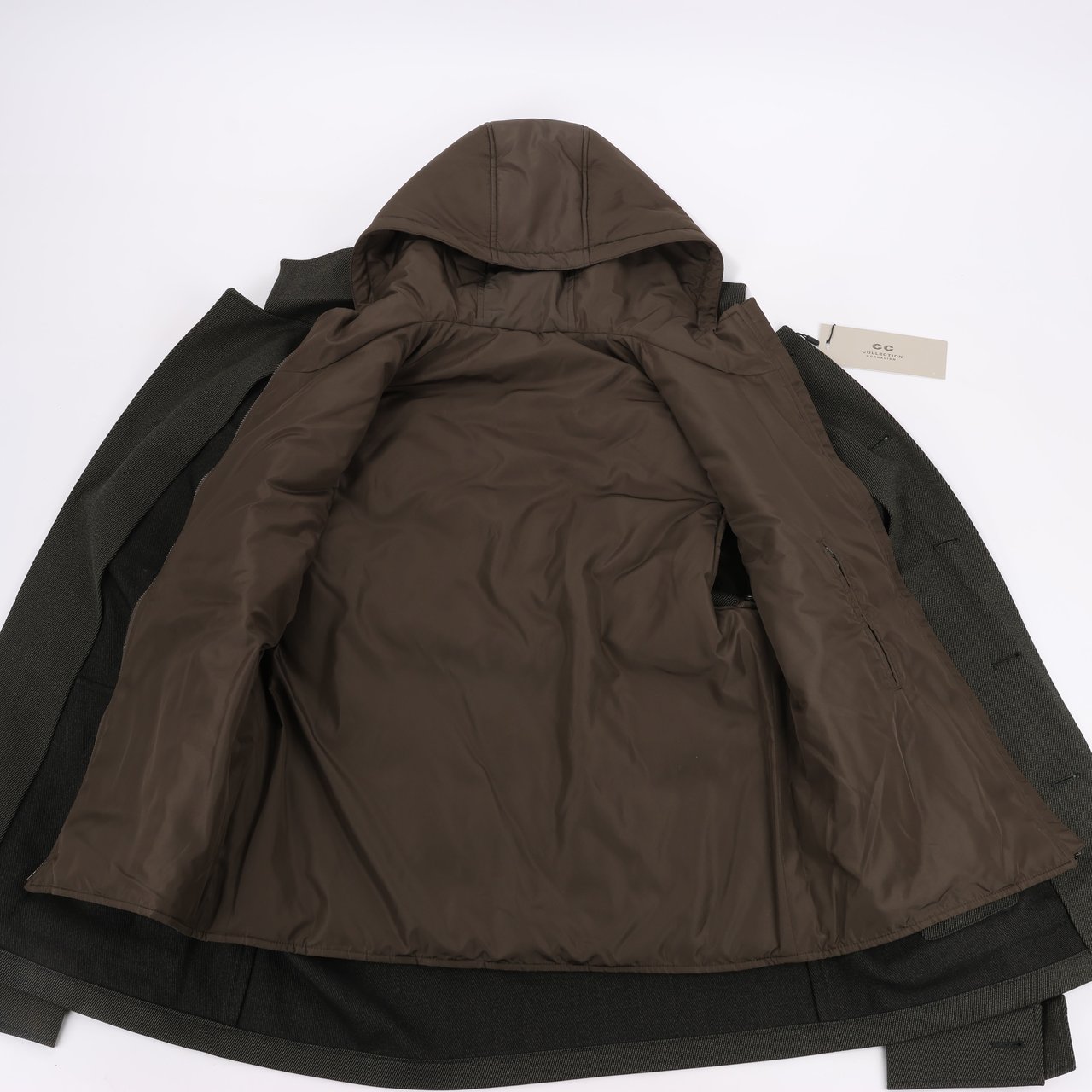 Corneliani CC Collection Corneliani Wool Jacket with Removable Puffer Vest, Size 50 Divers