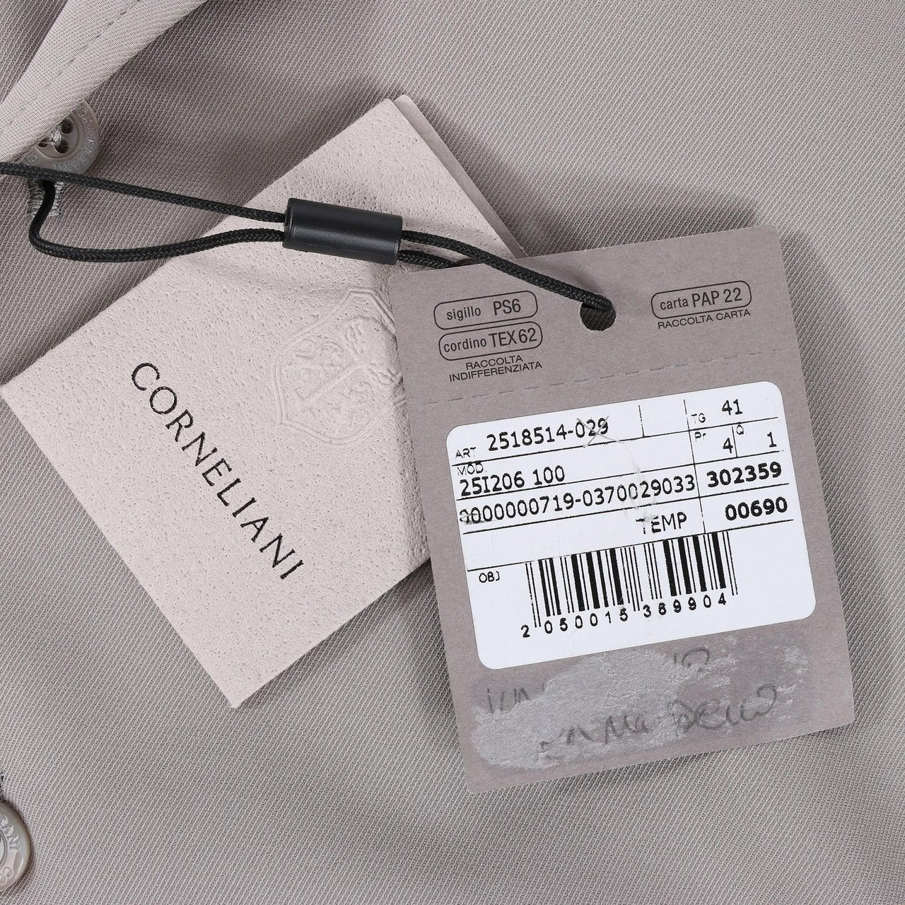 Corneliani CORNELIANI CIRCLE Shirt in Gray, Size 41 IT Grijs