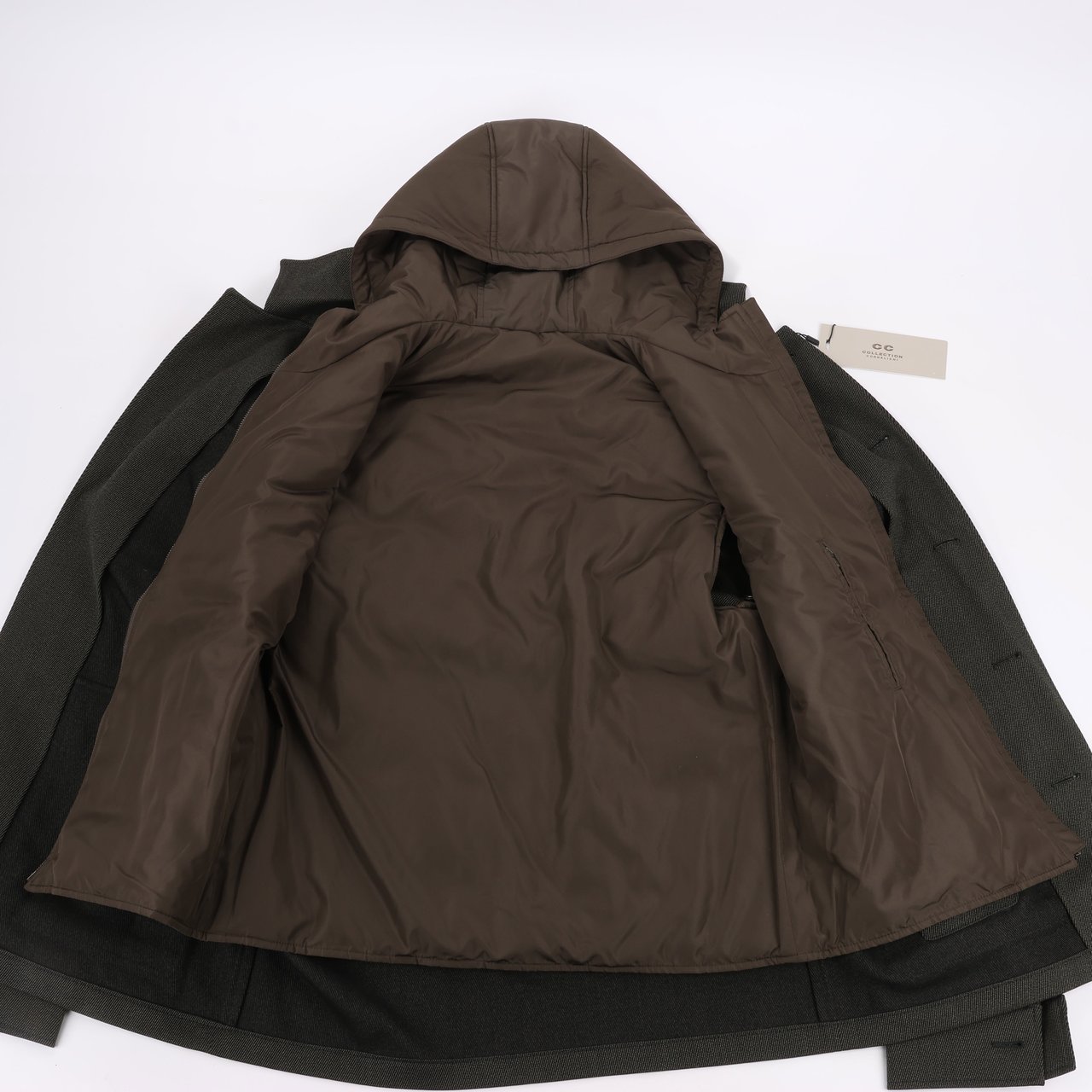 Corneliani CC Collection Corneliani Wool Jacket with Removable Puffer Vest, Size 50 Divers