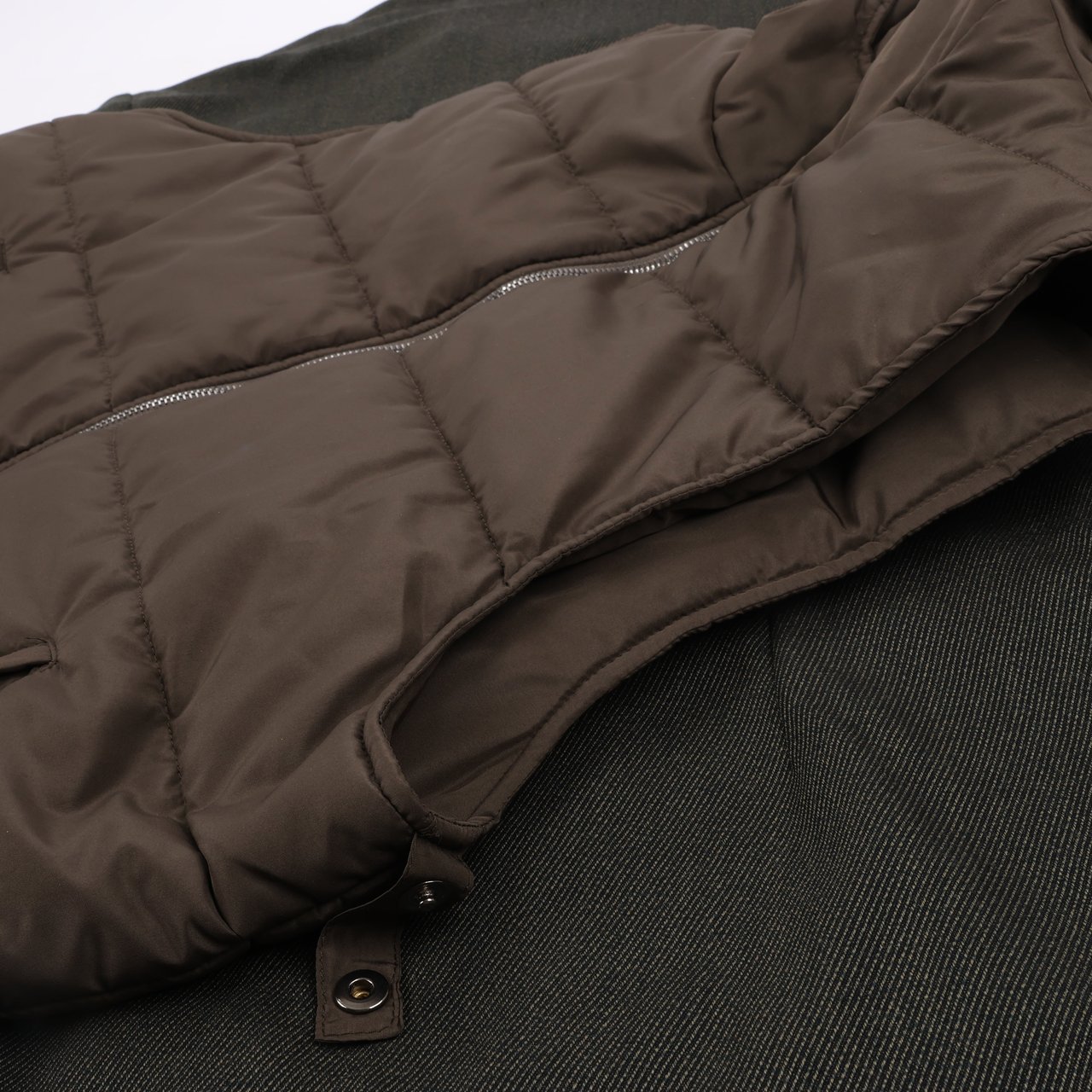 Corneliani CC Collection Corneliani Wool Jacket with Removable Puffer Vest, Size 50 Divers