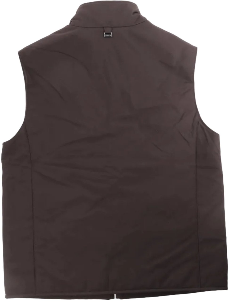 Corneliani Corneliani Quilted Zip Gilet in Brown, Size 50 IT Bruin