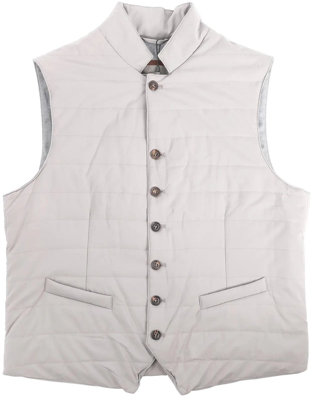 Corneliani Corneliani Zip Gilet in Gray, Size 50 IT Grijs