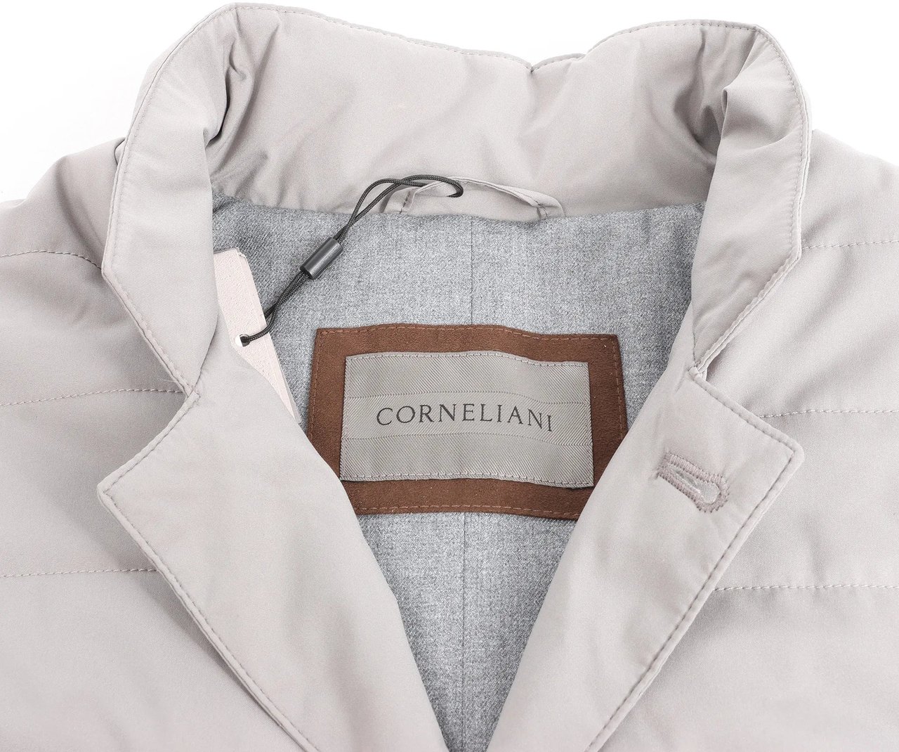 Corneliani Corneliani Zip Gilet in Gray, Size 50 IT Grijs
