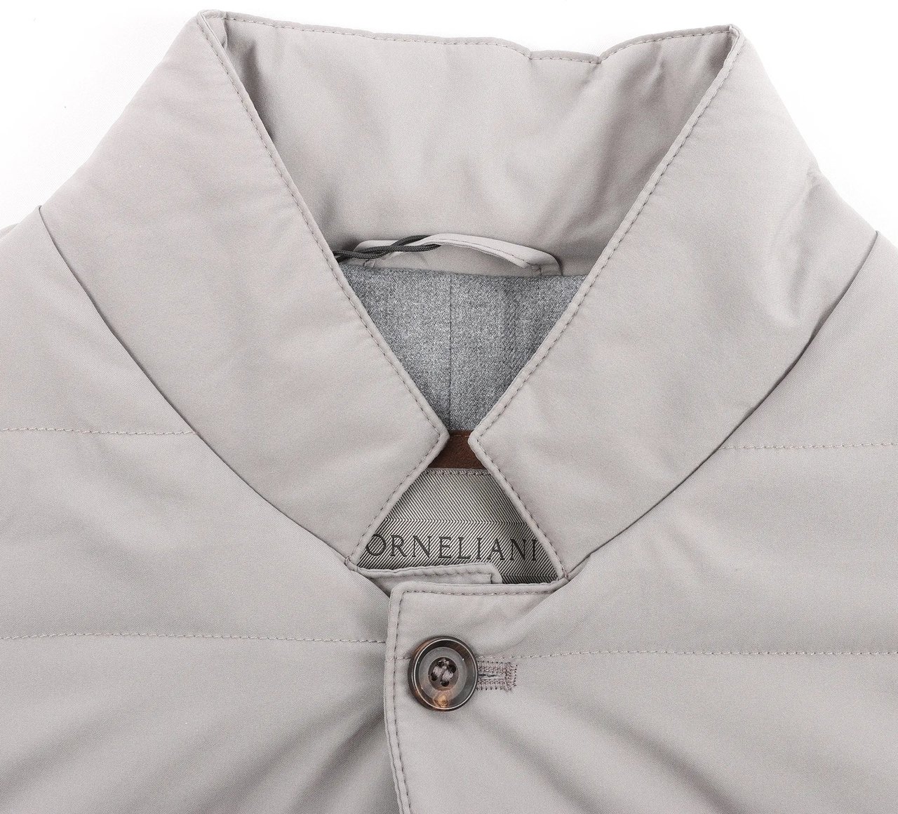 Corneliani Corneliani Zip Gilet in Gray, Size 50 IT Grijs