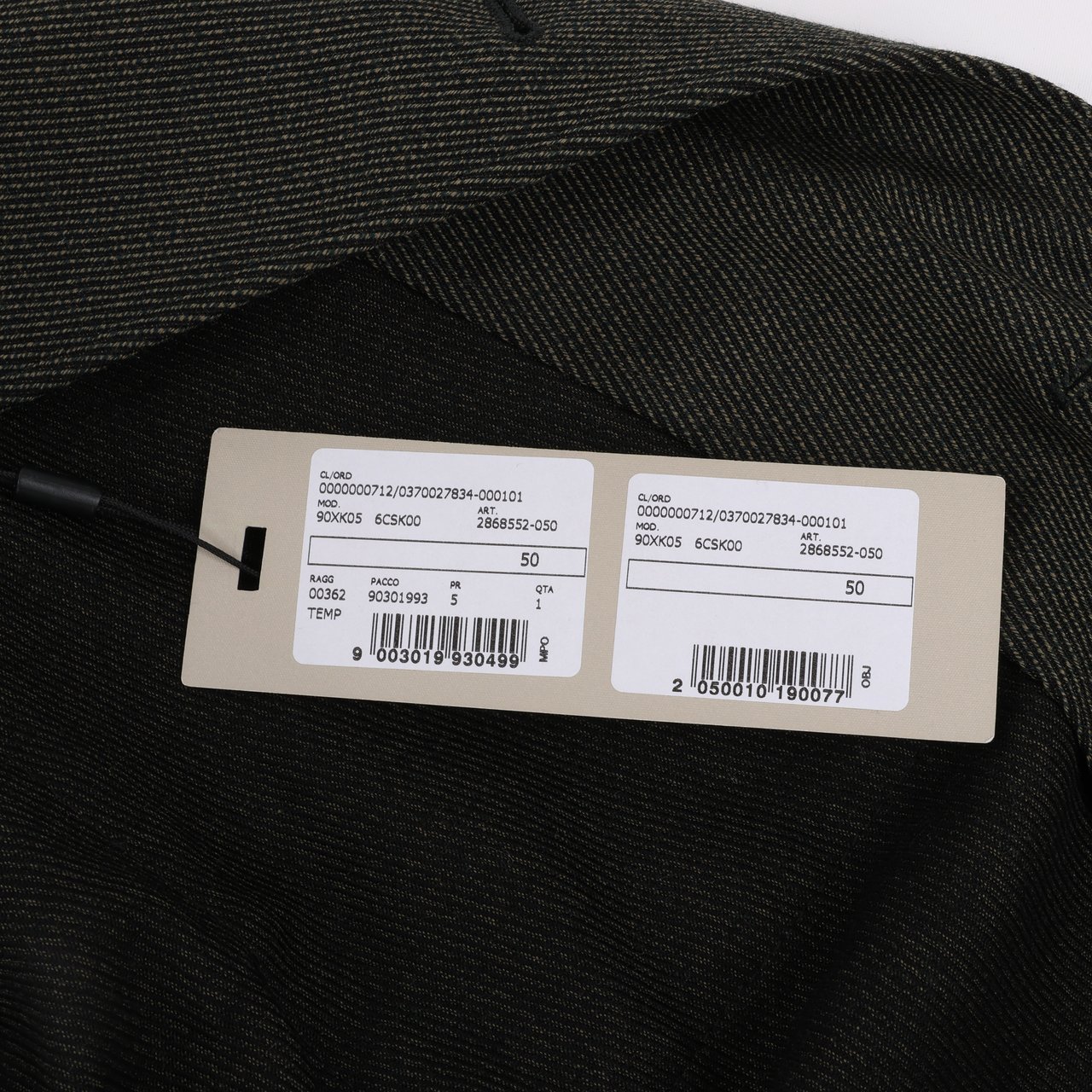 Corneliani CC Collection Corneliani Wool Jacket with Removable Puffer Vest, Size 50 Divers