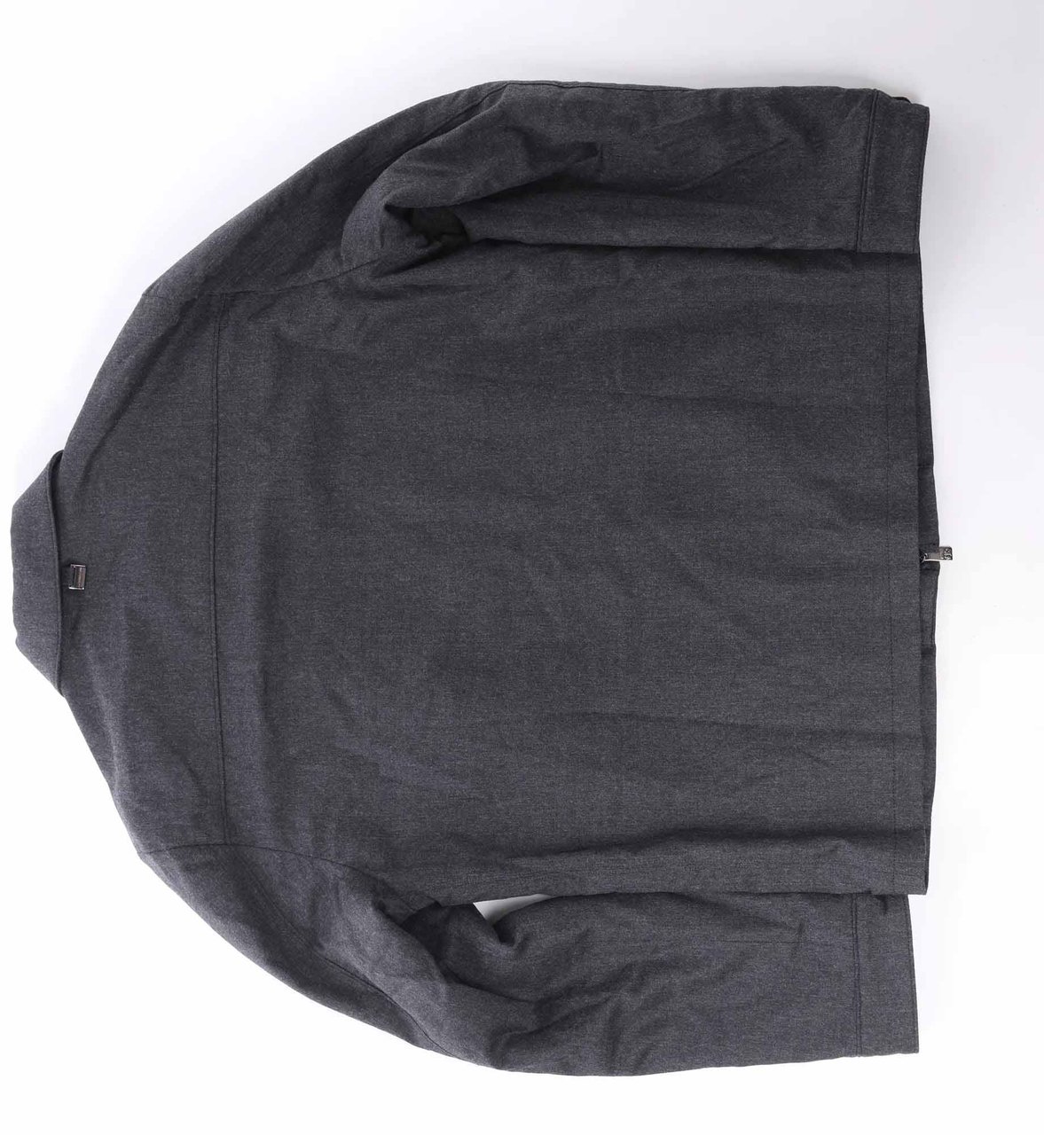 Corneliani Wool Coat in Gray, Size 50 IT Grijs