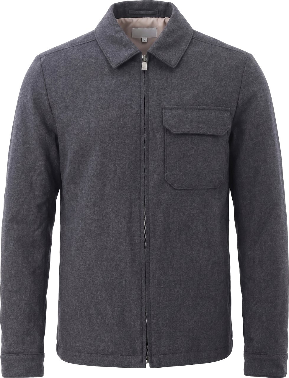 Corneliani Wool Coat in Gray, Size 50 IT Grijs