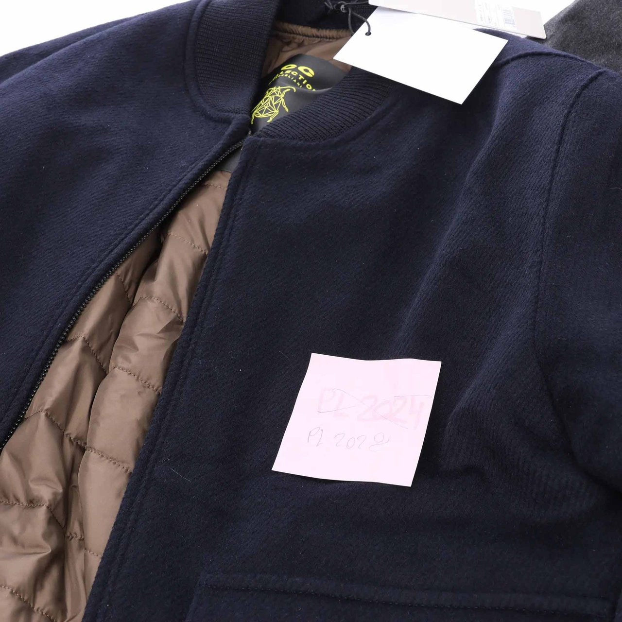 Corneliani O.Wear Bomber Jacket in Navy Blue, Size 50 IT Blauw