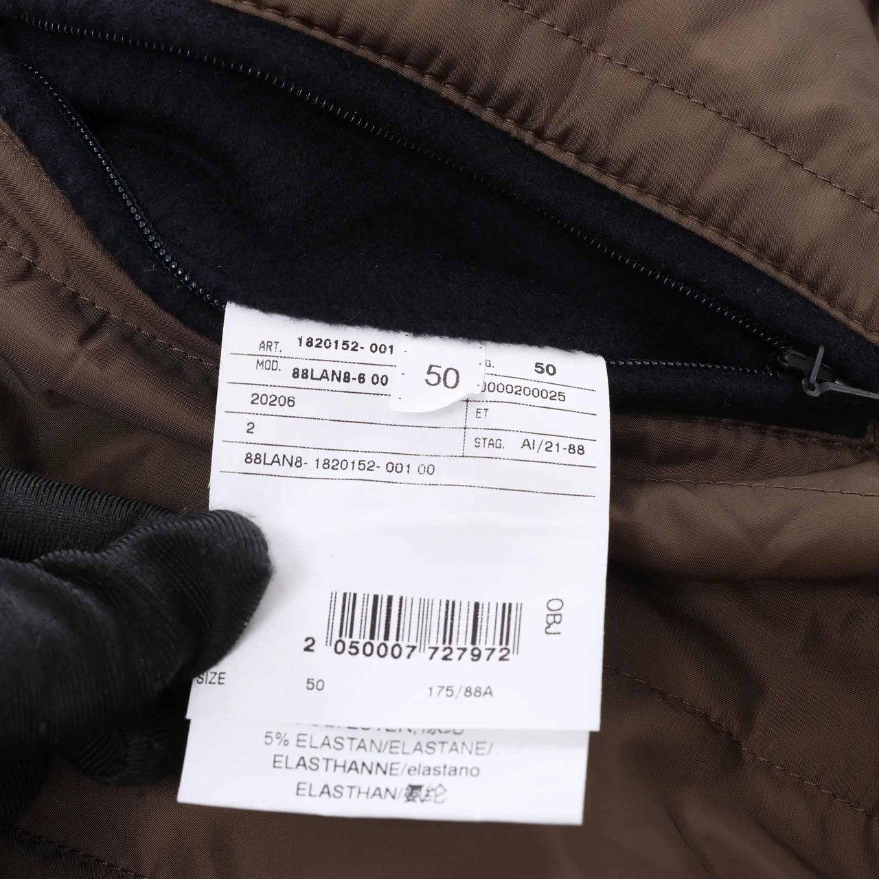 Corneliani O.Wear Bomber Jacket in Navy Blue, Size 50 IT Blauw
