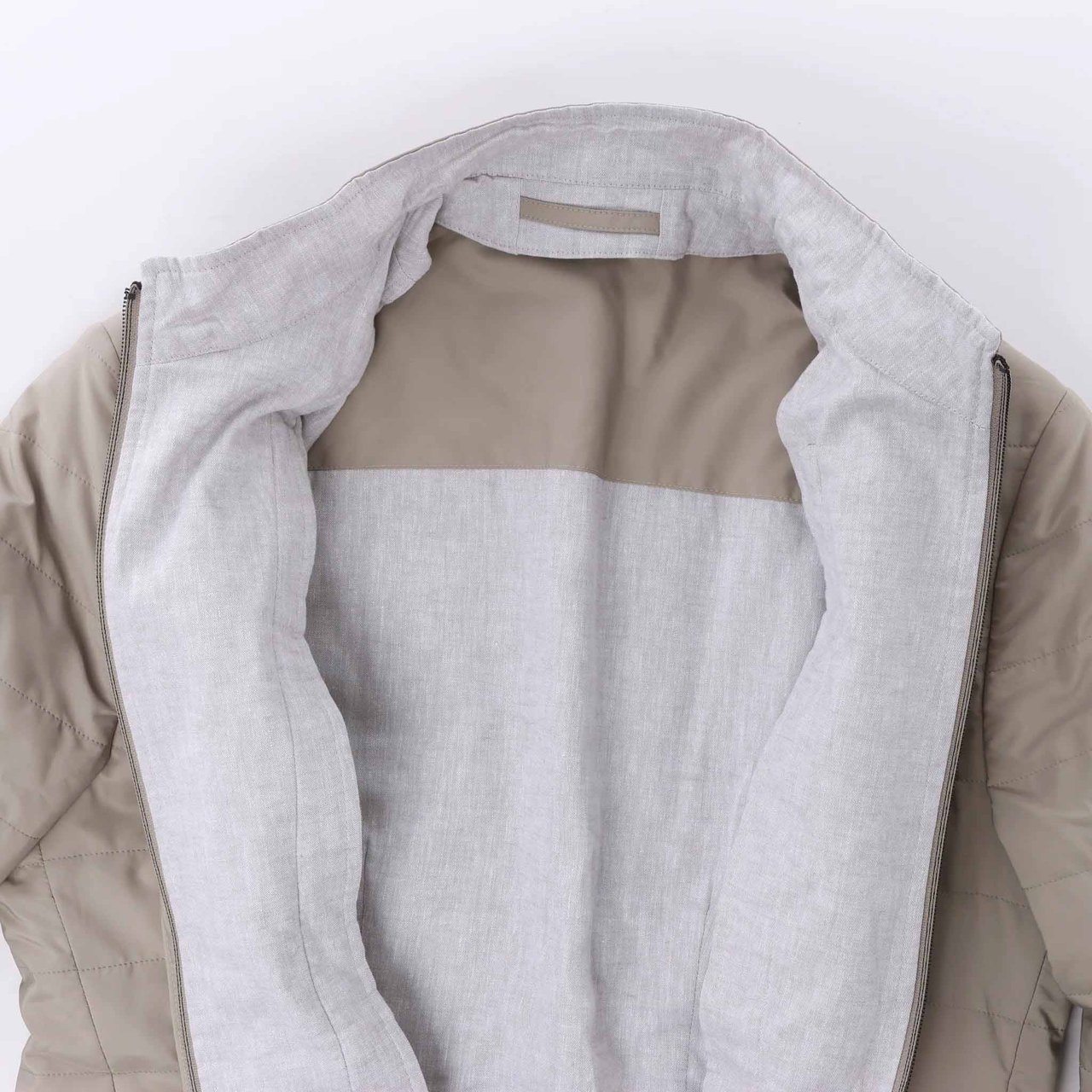 Corneliani Wool Jacket in Beige, Size 48 IT Beige