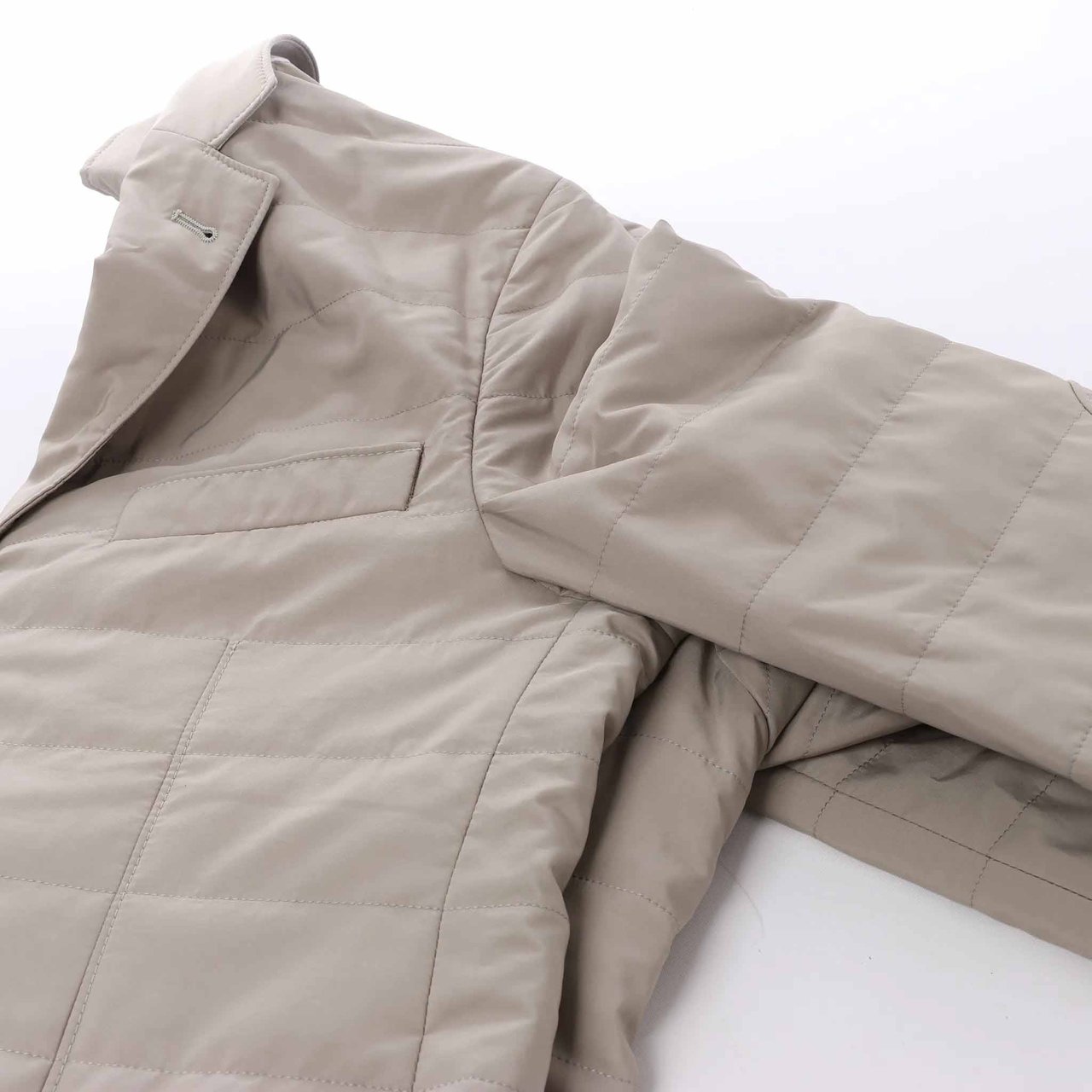 Corneliani Wool Jacket in Beige, Size 48 IT Beige