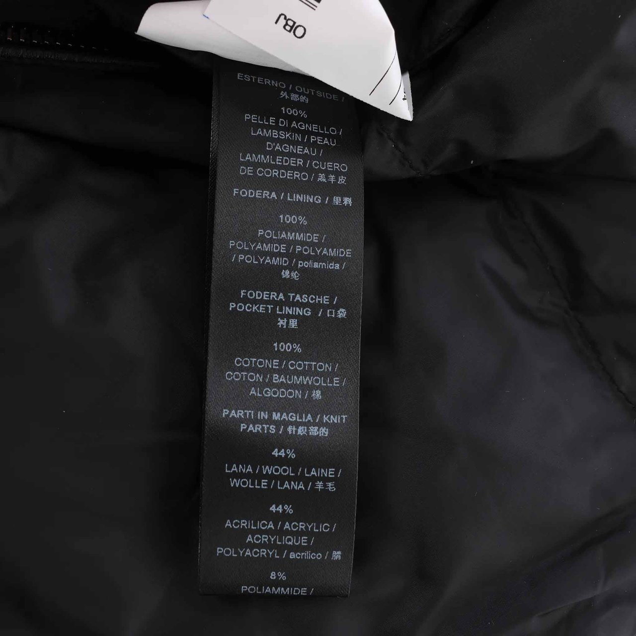 Corneliani Leather Double Side Jacket in Black, Size 50 IT Zwart