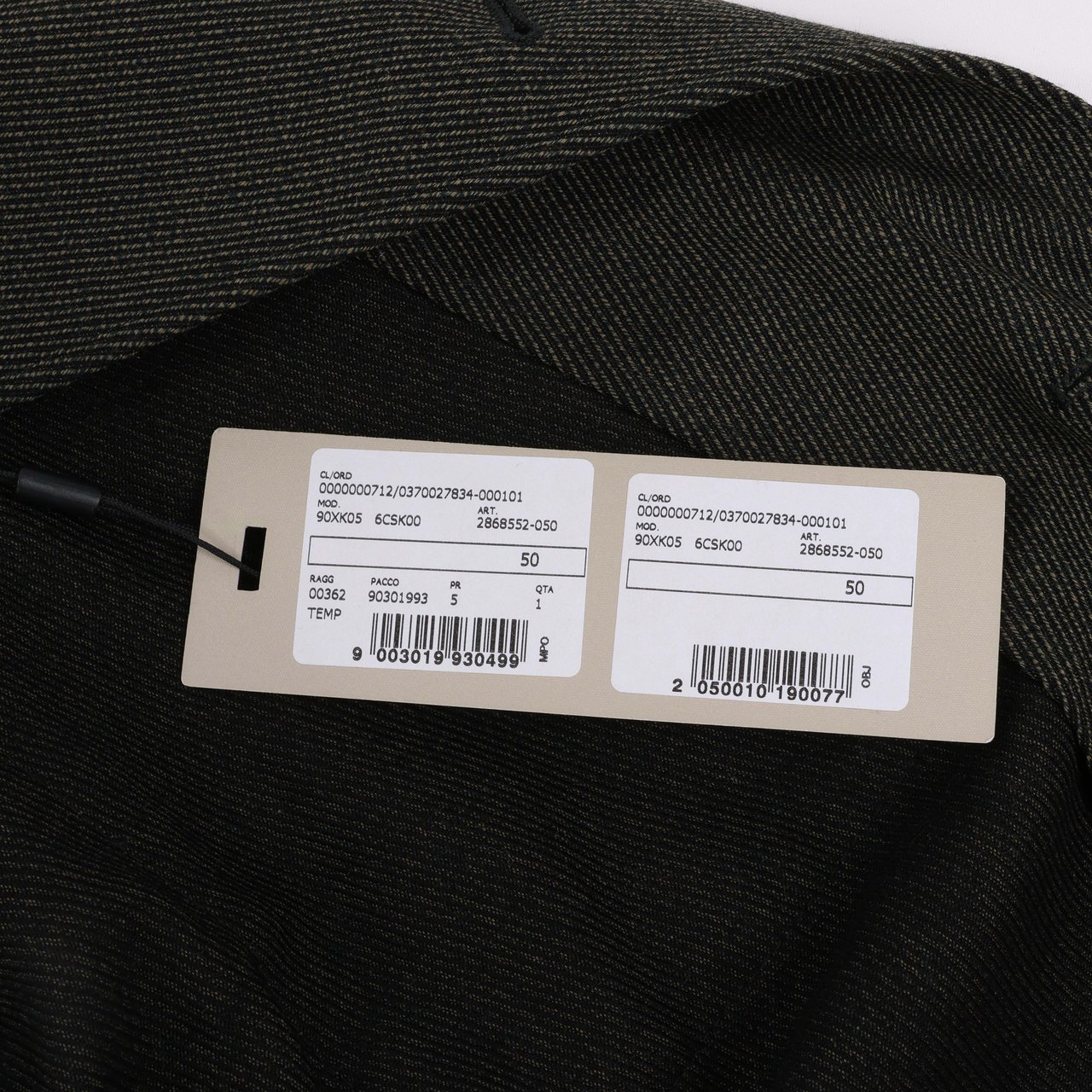 Corneliani CC Collection Corneliani Wool Jacket with Removable Puffer Vest, Size 50 Divers