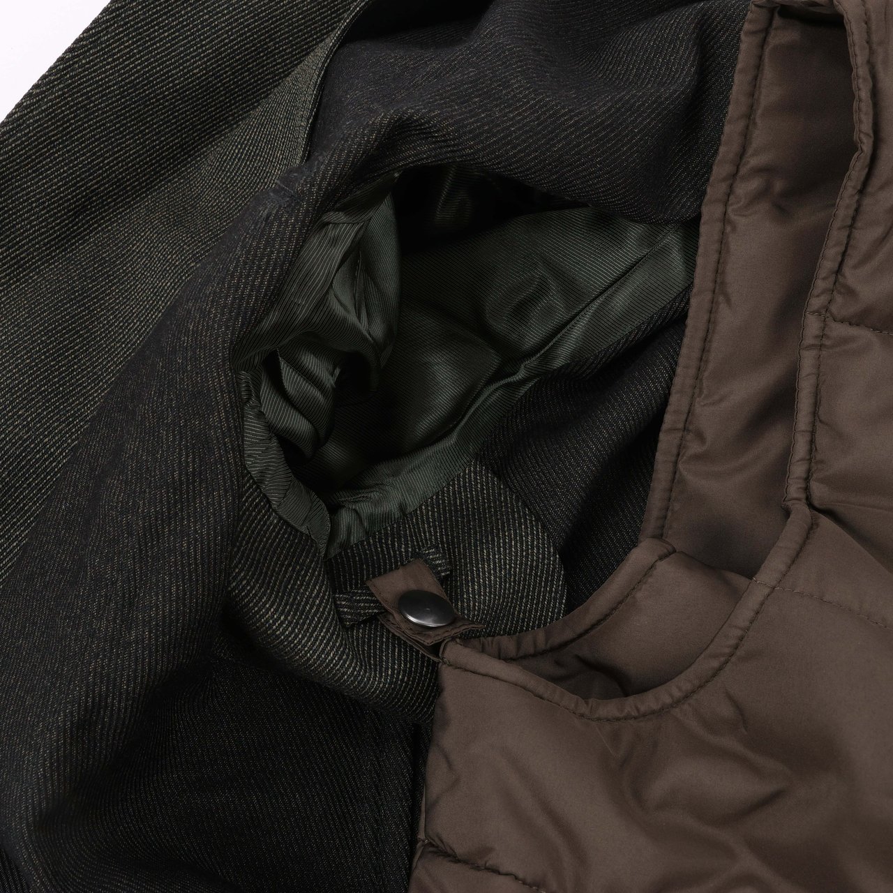 Corneliani CC Collection Corneliani Wool Jacket with Removable Puffer Vest, Size 50 Divers