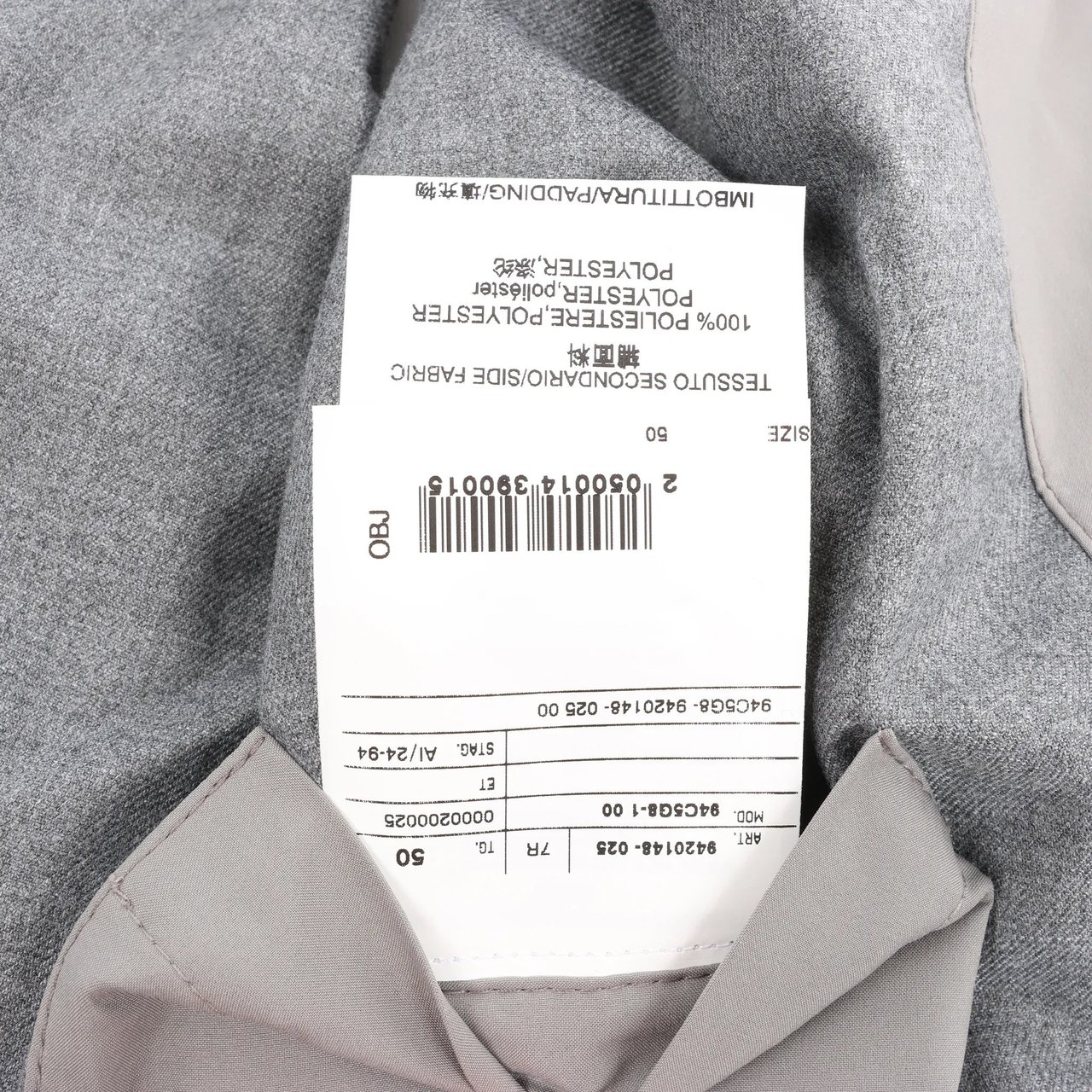 Corneliani Zip Gilet in Gray, Size 50 IT Grijs