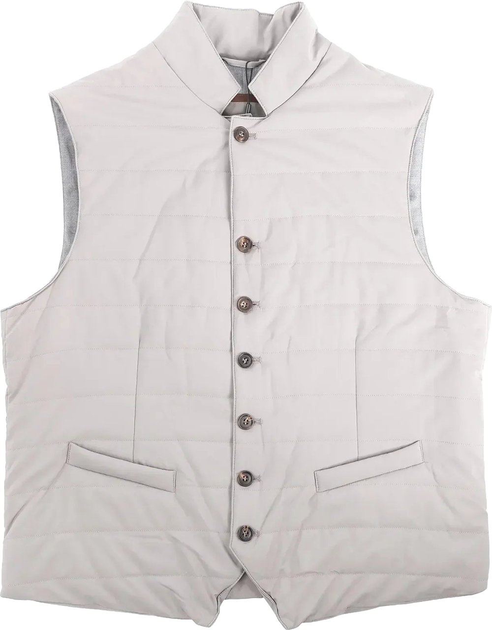 Corneliani Zip Gilet in Gray, Size 50 IT Grijs