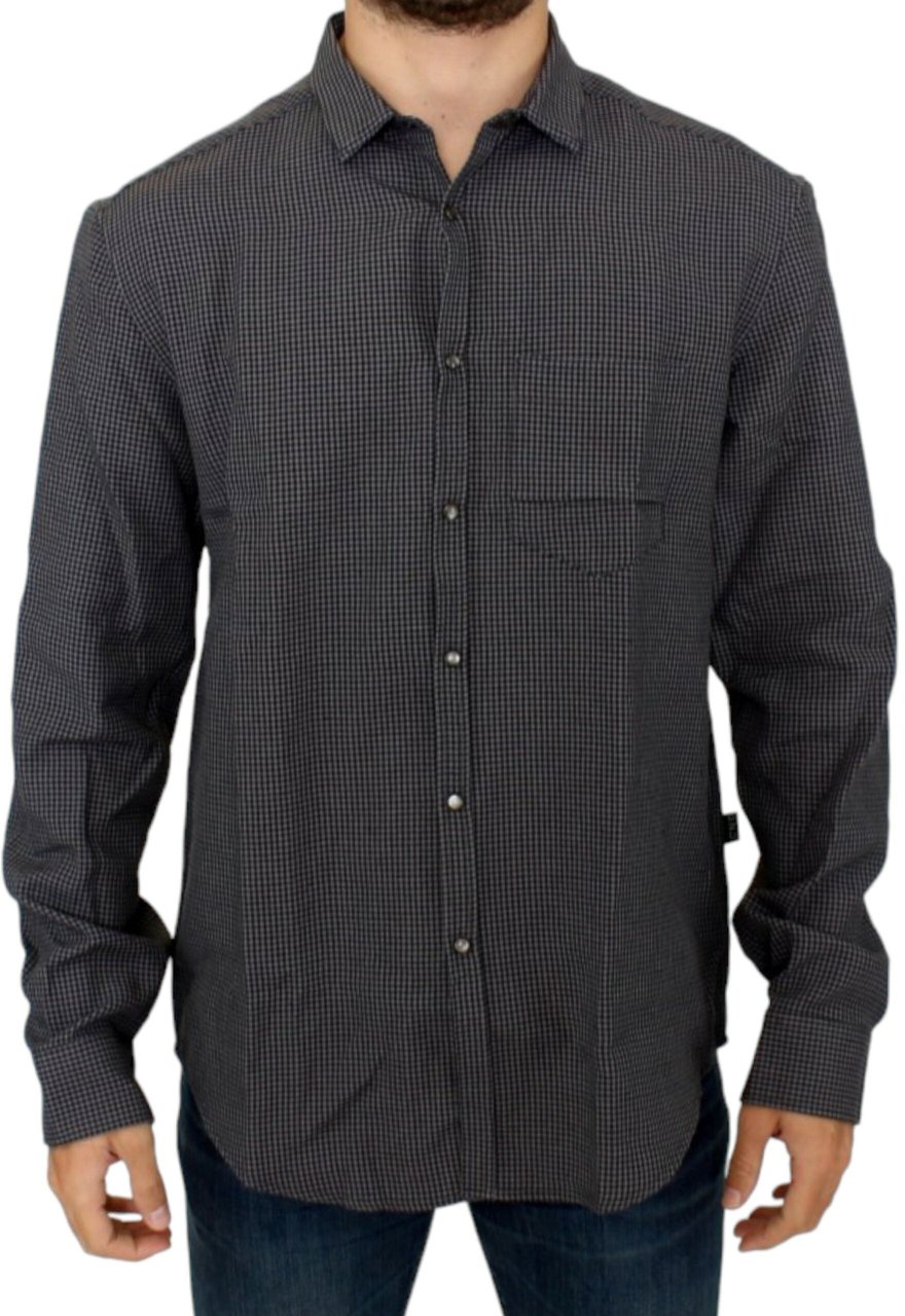 Costume National Gray linen casual shirt Grijs