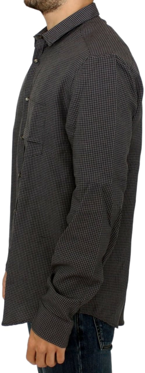 Costume National Gray linen casual shirt Grijs