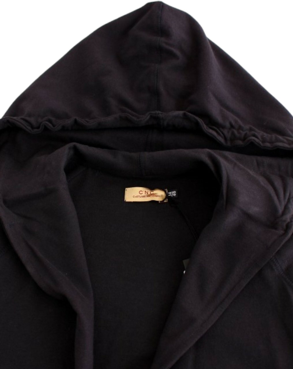 Costume National Blue hooded cotton sweater Blauw