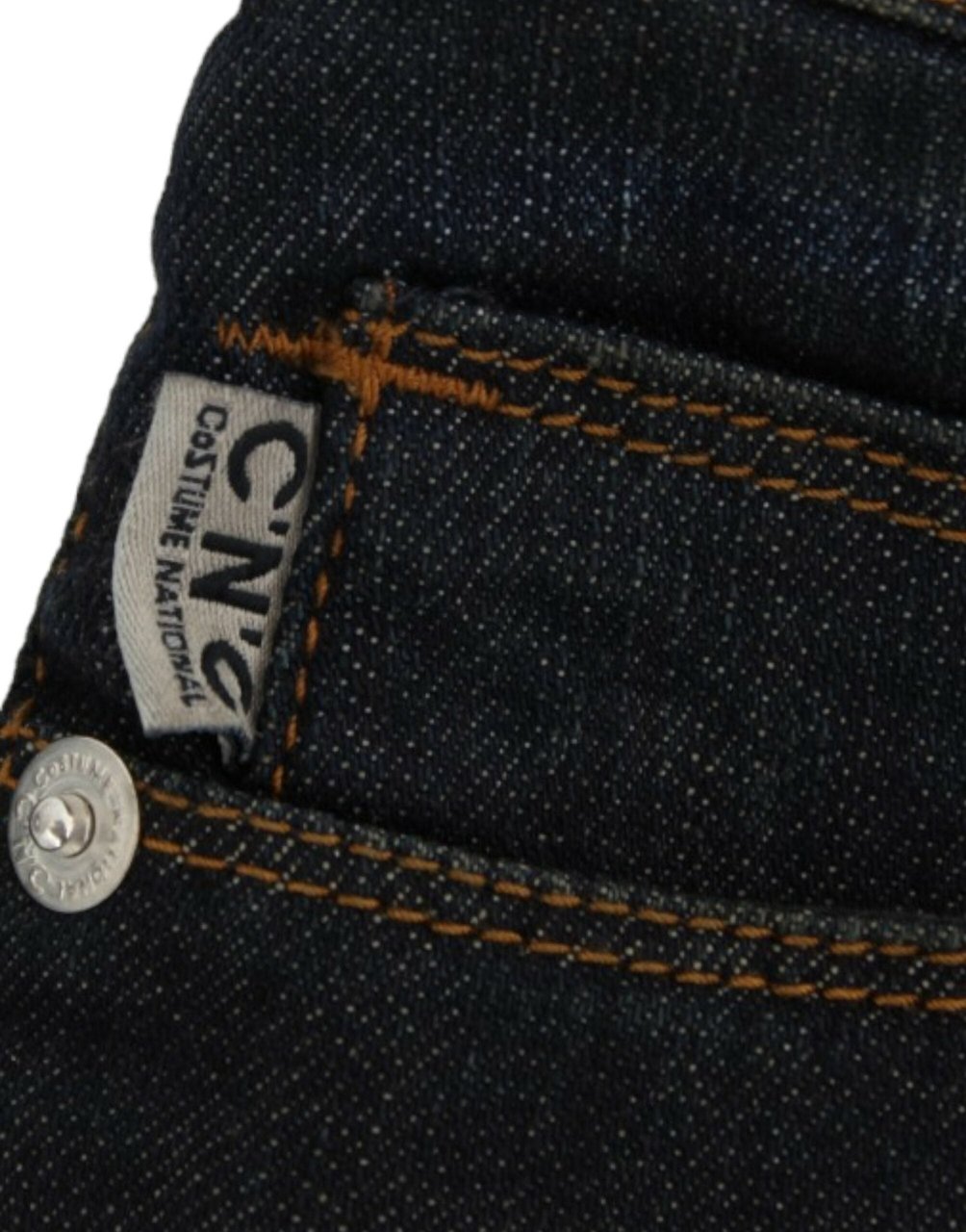 Costume National Blue Slim Fit Jeans Blauw